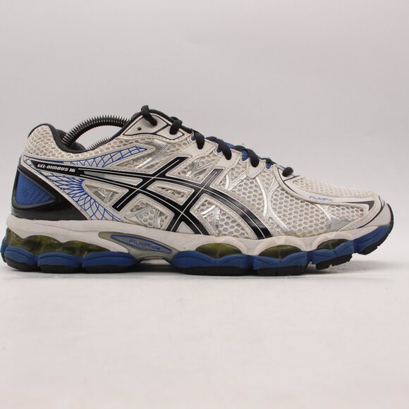 Asics Gel Nimbus 16 Men's 10.5 Sneakers Blue White Shoes T435N - Picture 1 of 10